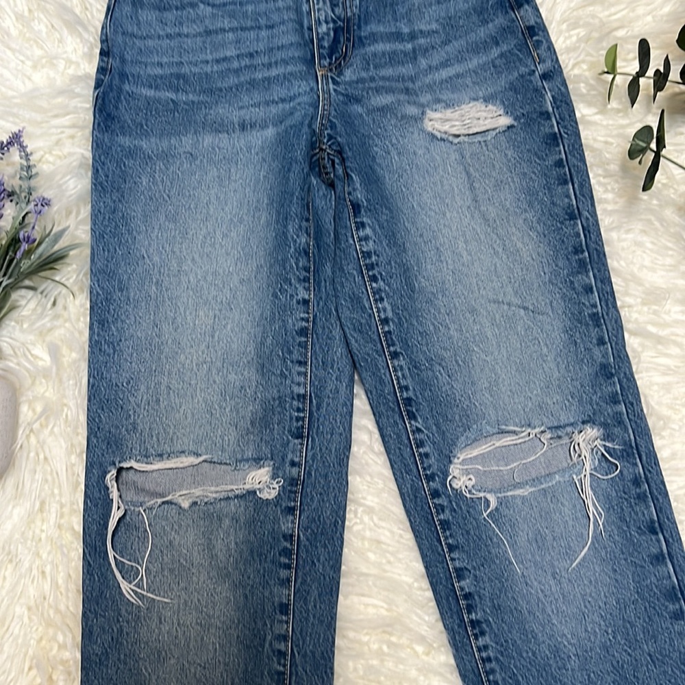 Garage Denim Mom Distressed Jeans - Picture 3 of 14